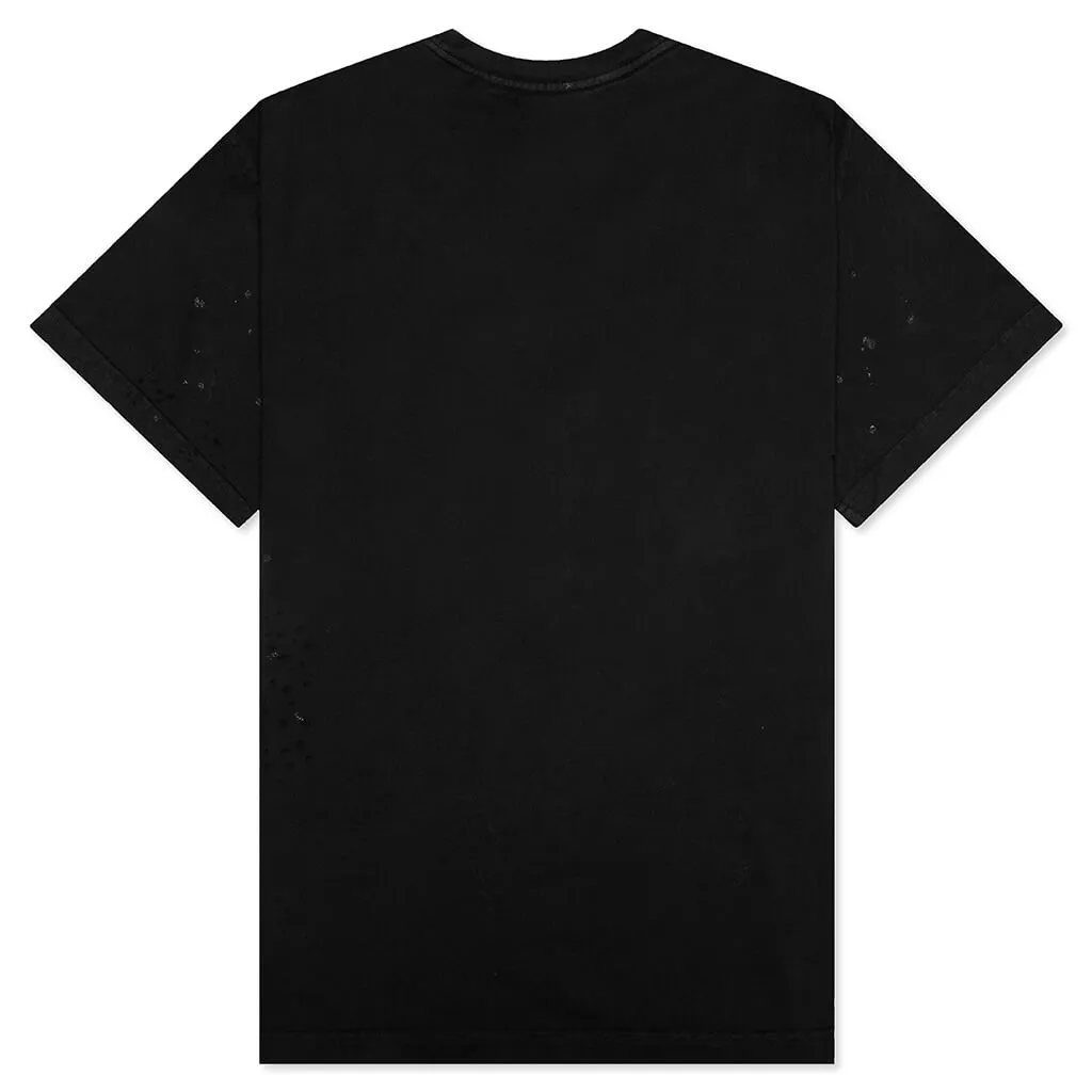 Glittered Logo Classic Tee - Black/Black